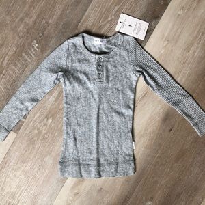 Jamie Kay heather gray Henley Size 1Y